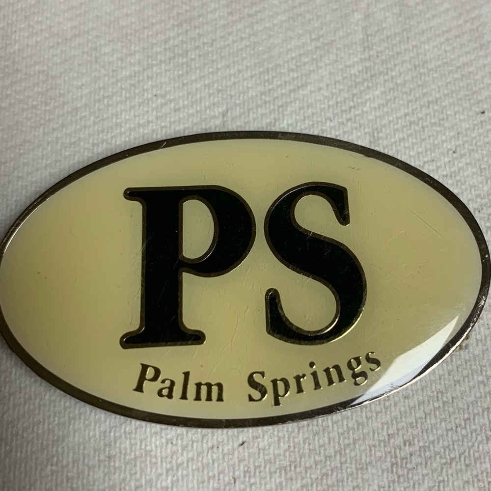 Vintage Palm Springs Metal Refrigerator Magnet 1998